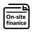 Минималистичная одноцветная иконка, символизирующая оформление автокредита на месте в салоне СимАвто 73
